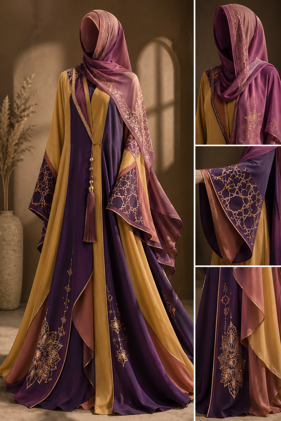 Onyx Satin Abaya