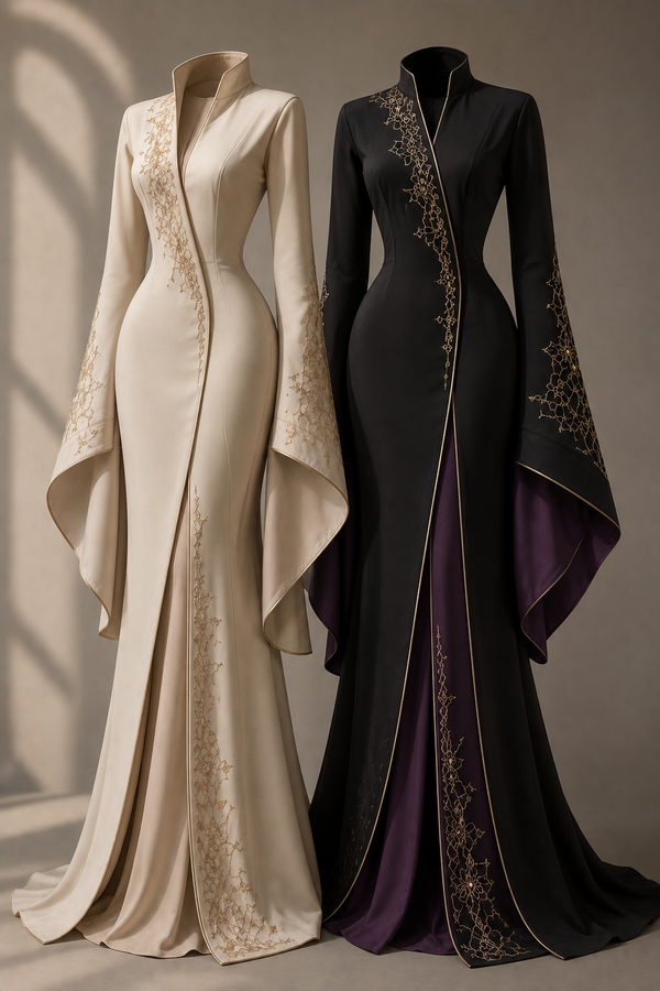Taupe Flow Abaya