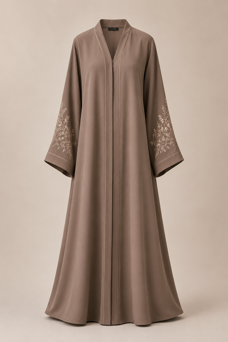 Mocha Embroidered Abaya